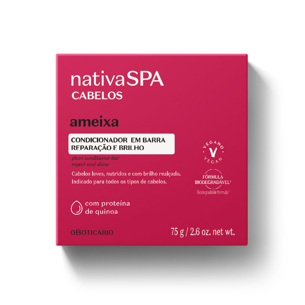 Condicionador Sólido Nativa Spa Ameixa, 75g