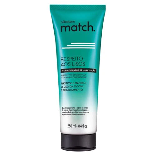 Condicionador de Manutenção Match Respeito aos Lisos, 250ml