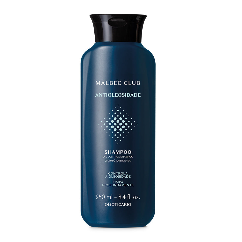 Shampoo Cabelos Oleosos Malbec Club, 250ml