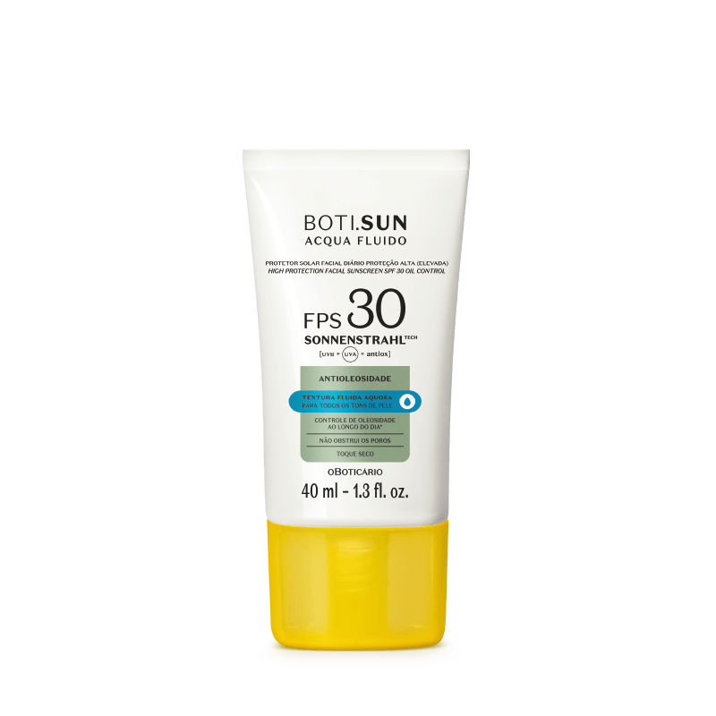 Boti.Sun Protetor Solar Facial Antioleosidade Acqua Fluido FPS30