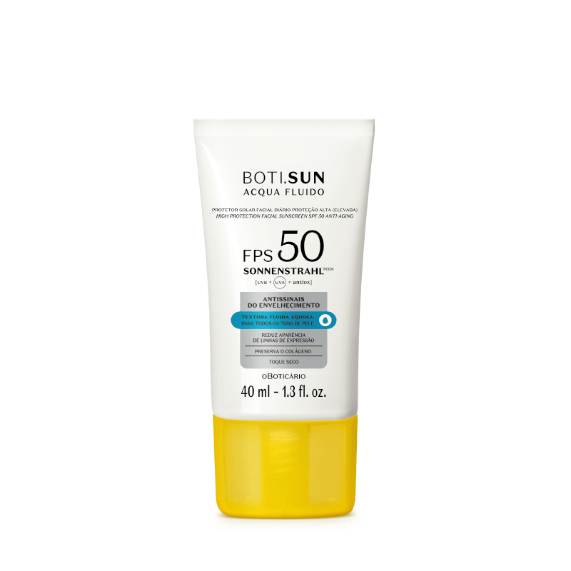 Boti.Sun Protetor Solar Facial Antissinais Acqua Fluido FPS50