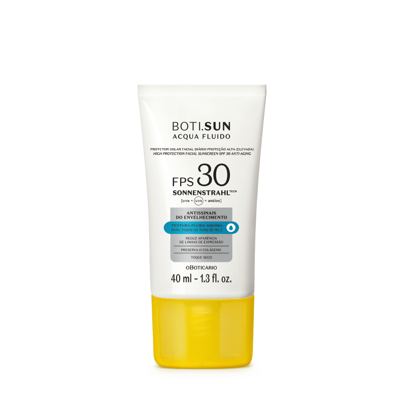 Boti.Sun Protetor Solar Facial Antissinais Acqua Fluido FPS30