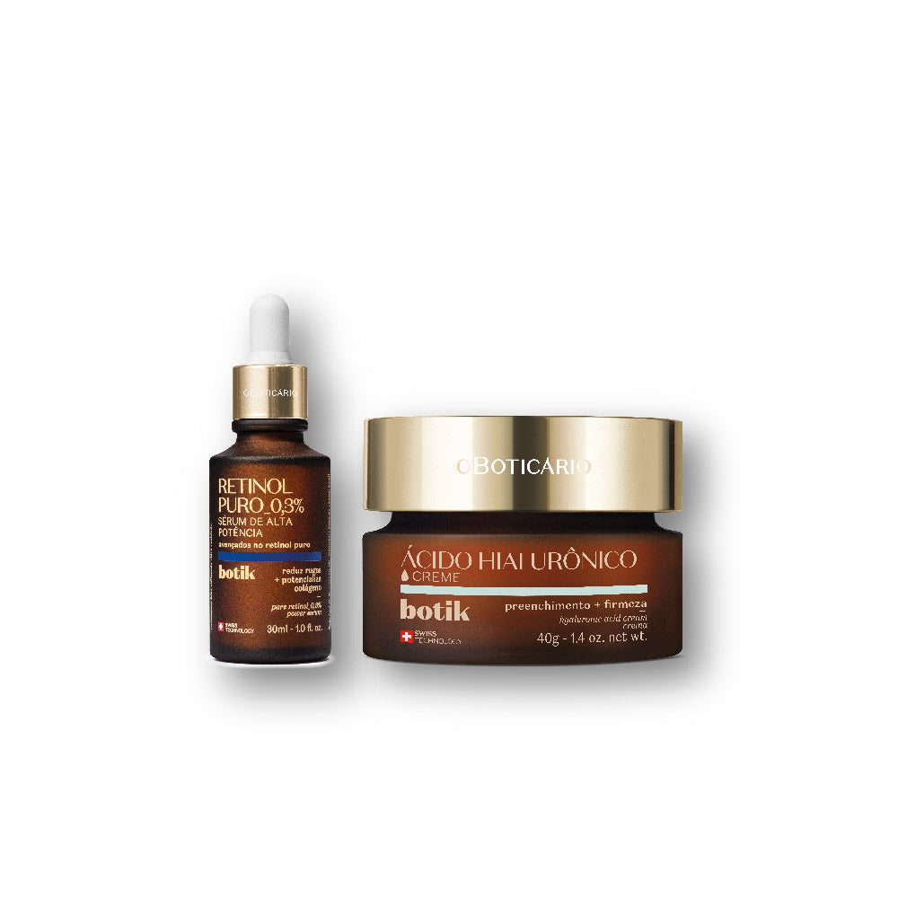 Kit Botik Avançados Retinol Peles Secas e Equilibradas