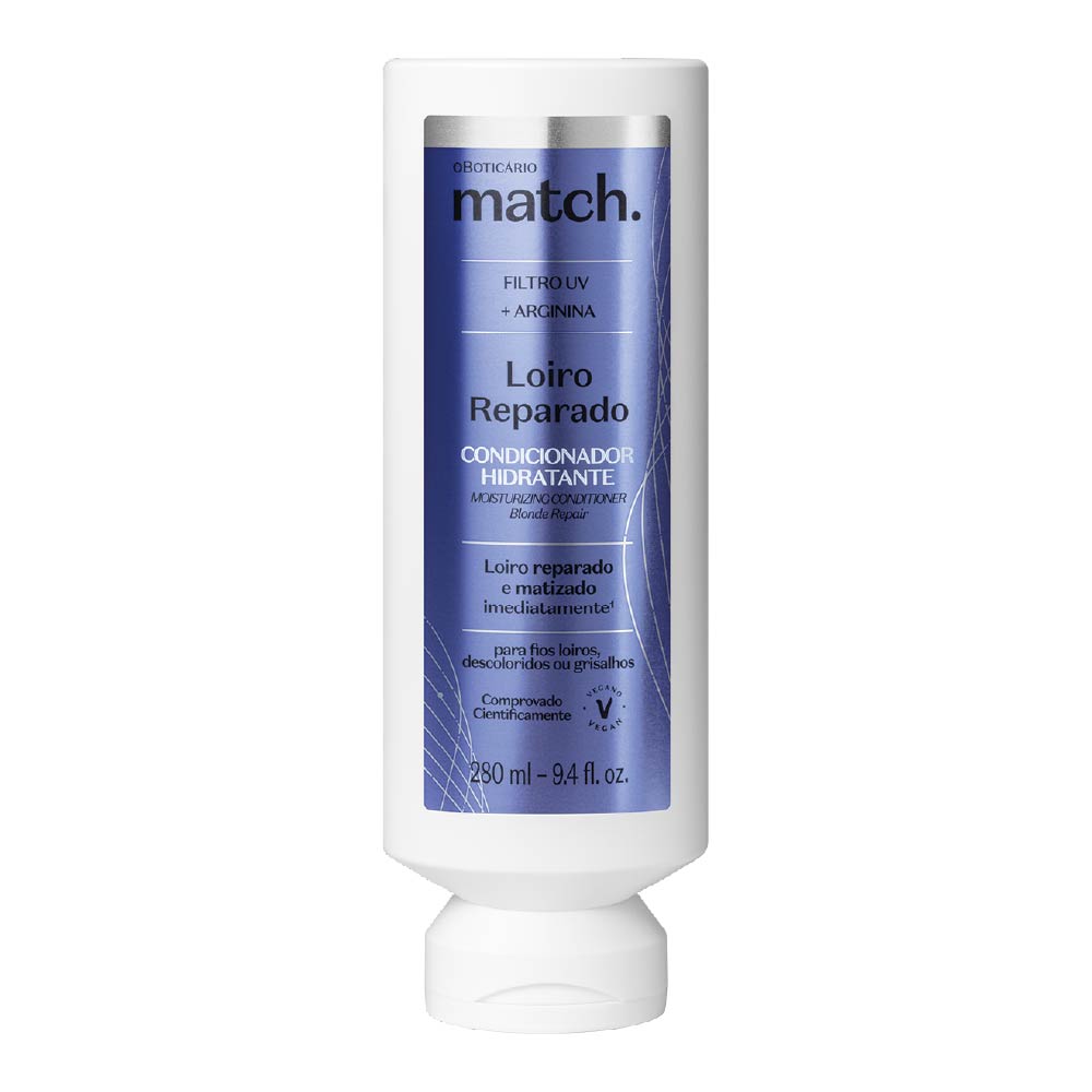 Condicionador Hidratante Match Loiro Reparado, 280ml