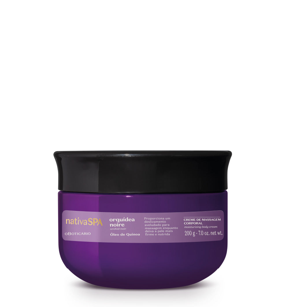 Creme de Massagem Nativa Spa Orquídea Noire, 200g