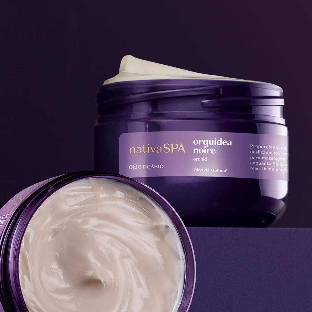 Creme de Massagem Nativa Spa Orquídea Noire, 200g