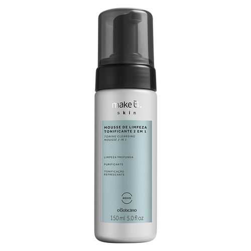 Mousse de Limpeza Tonificante 2 em 1 Make B., 150ml