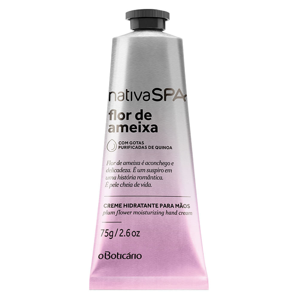 Creme de Mãos Nativa Spa Flor de Ameixa, 75g