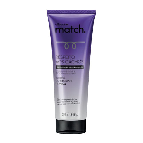 Condicionador Match Respeito aos Cachos, 250ml