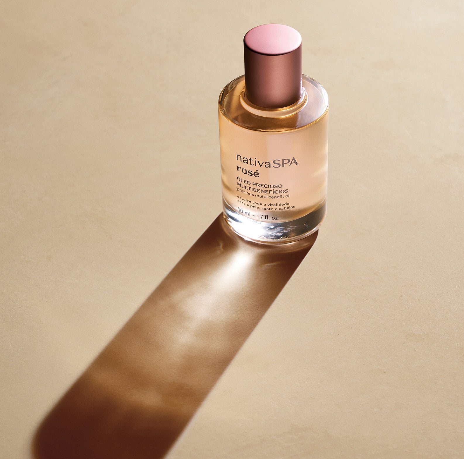 Óleo Precioso Multibenefícios Nativa Spa Rosé, 50ml