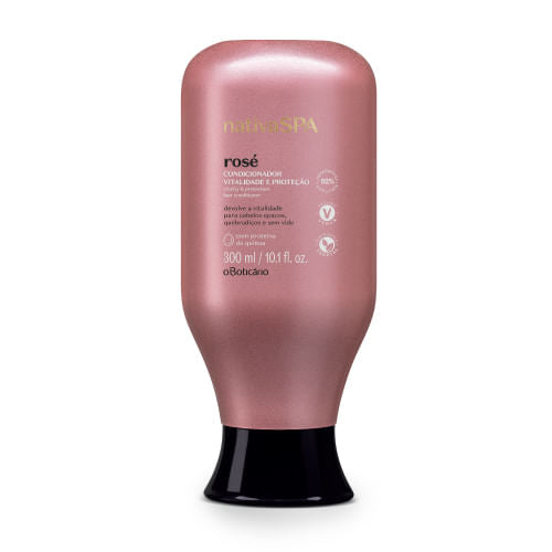 Condicionador Vitalidade e Proteção Nativa Spa Rosé, 300ml