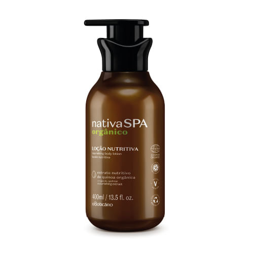 Loção Nutritiva Corporal Nativa Spa Orgânico, 400ml