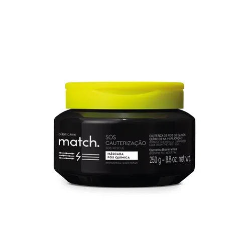 Máscara Pós-Química Match SOS Cauterização, 250 ml