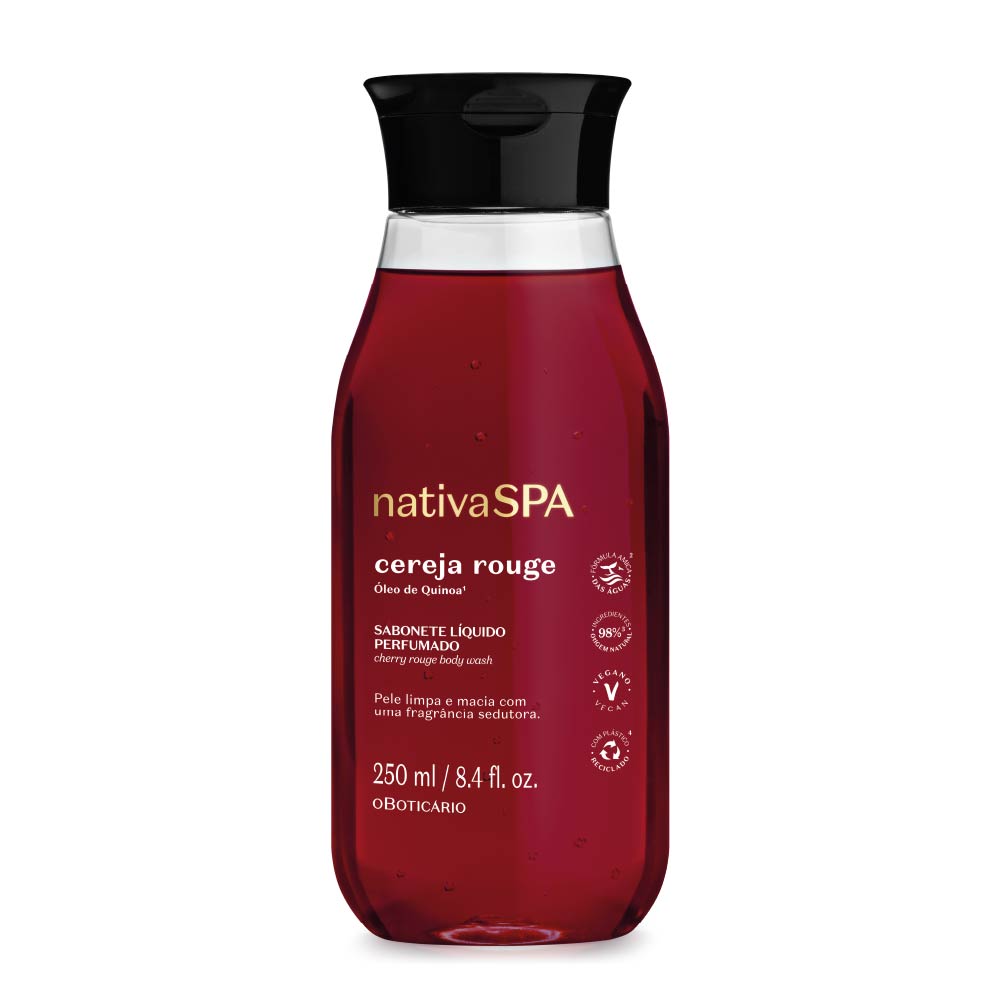 Sabonete Líquido Perfumado Nativa Spa Cereja Rouge 250ml