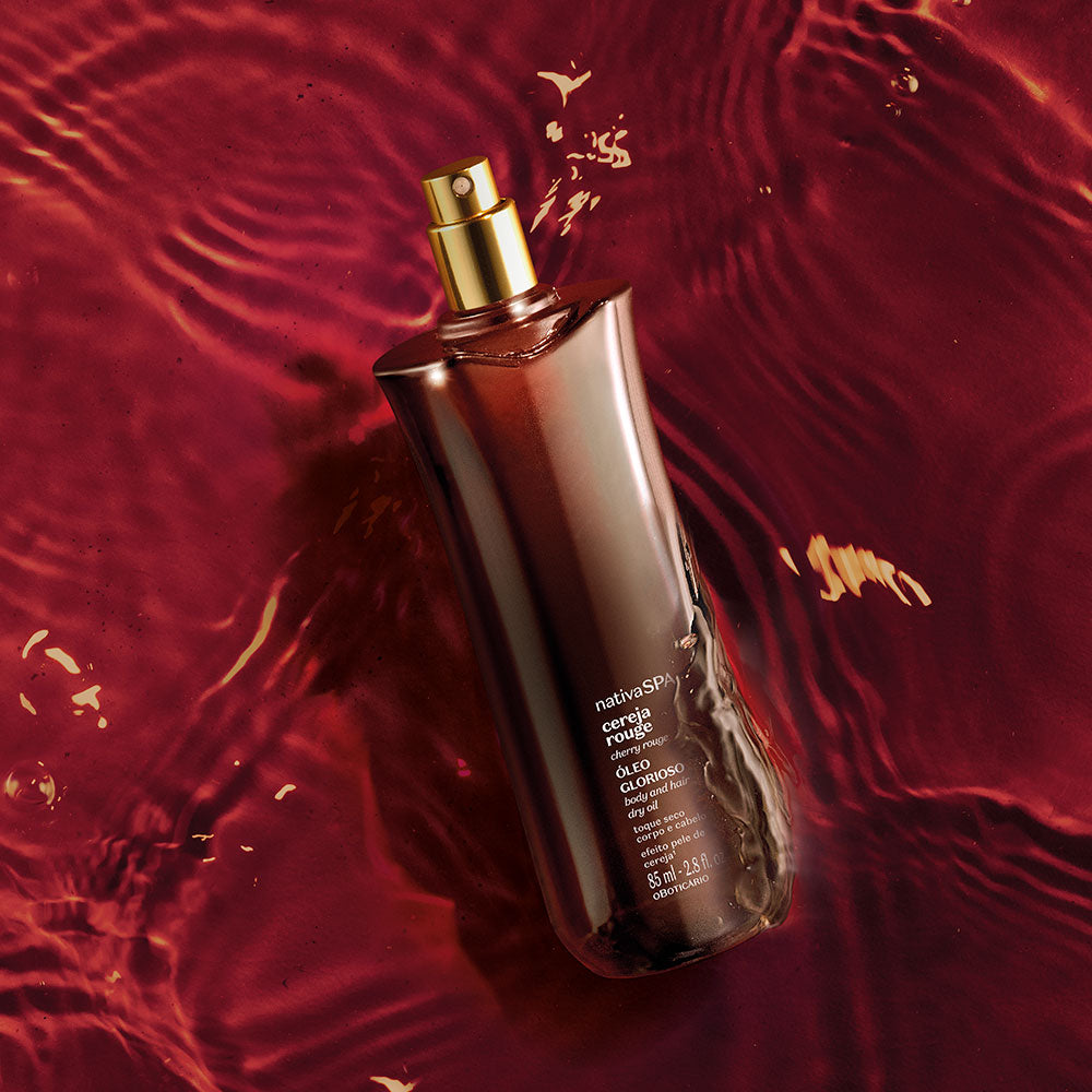 Óleo Glorioso para Corpo e Cabelo Nativa Spa Cereja Rouge 85ml