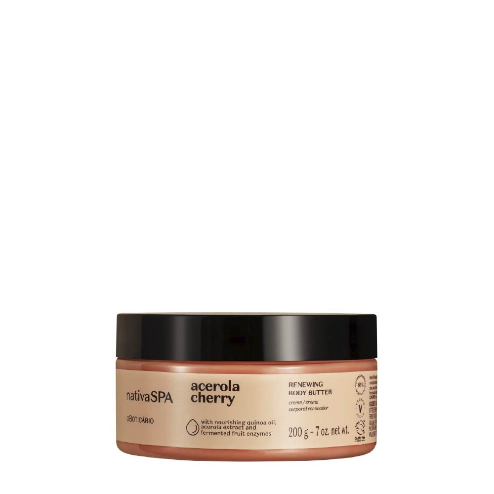 Hidratante Corporal Renovador Nativa Spa Acerola Cherry, 200g
