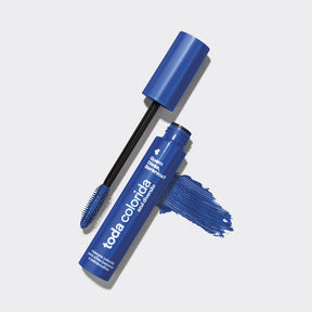Máscara de Pestanas e Sobrancelhas Toda Colorida Azul Diversão, 10g