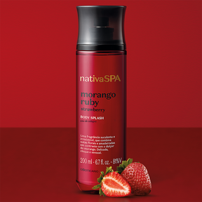 Body Splash Nativa Spa Morango Ruby, 200ml