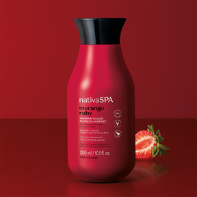 Shampoo Nativa Spa Morango Ruby, 300ml