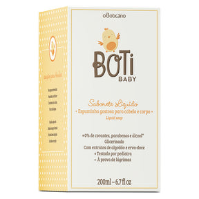 Sabonete Líquido Cabelo e Corpo Boti Baby,  200ml