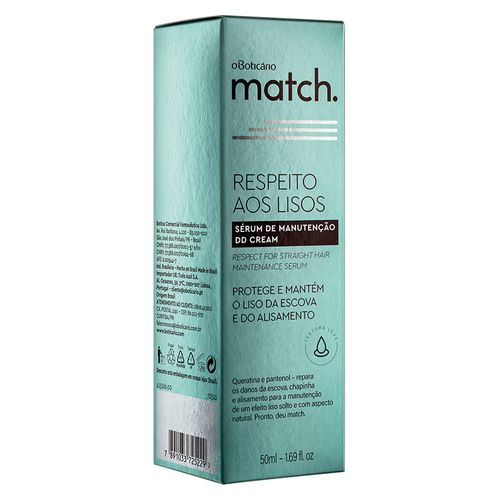 Sérum Protetor Térmico Match Respeito aos Lisos, 50ml