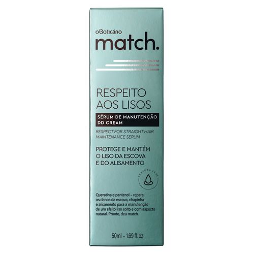 Sérum Protetor Térmico Match Respeito aos Lisos, 50ml