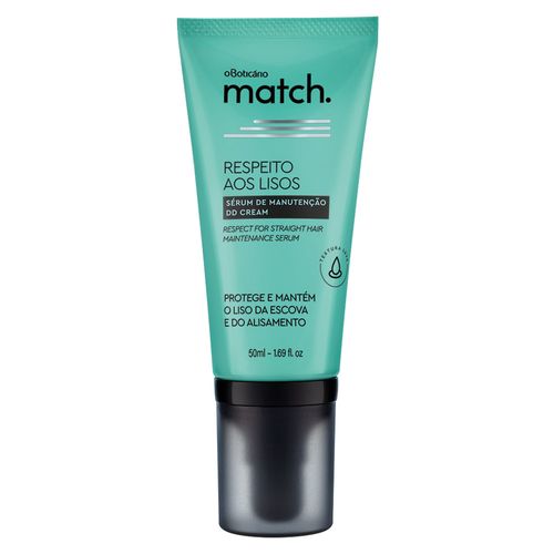 Sérum Protetor Térmico Match Respeito aos Lisos, 50ml