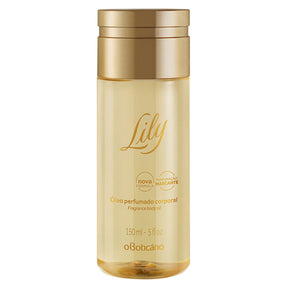 O Óleo Perfumado Corporal Lily proporciona um toque sedoso e aveludado sem deixar a pele com aquela sensação pegajosa. Devolve a aparência de pele saudável deixando-a macia.